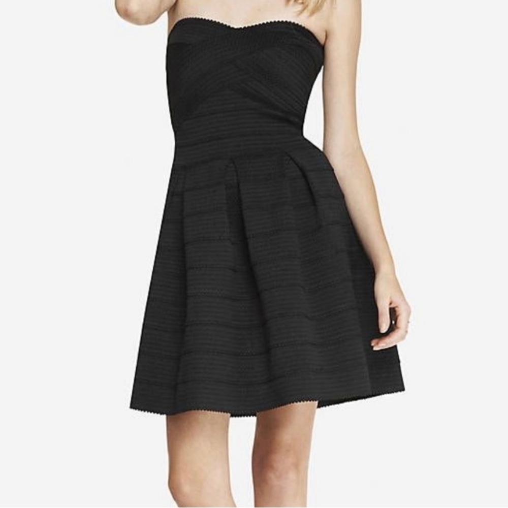 Express black bandage dress